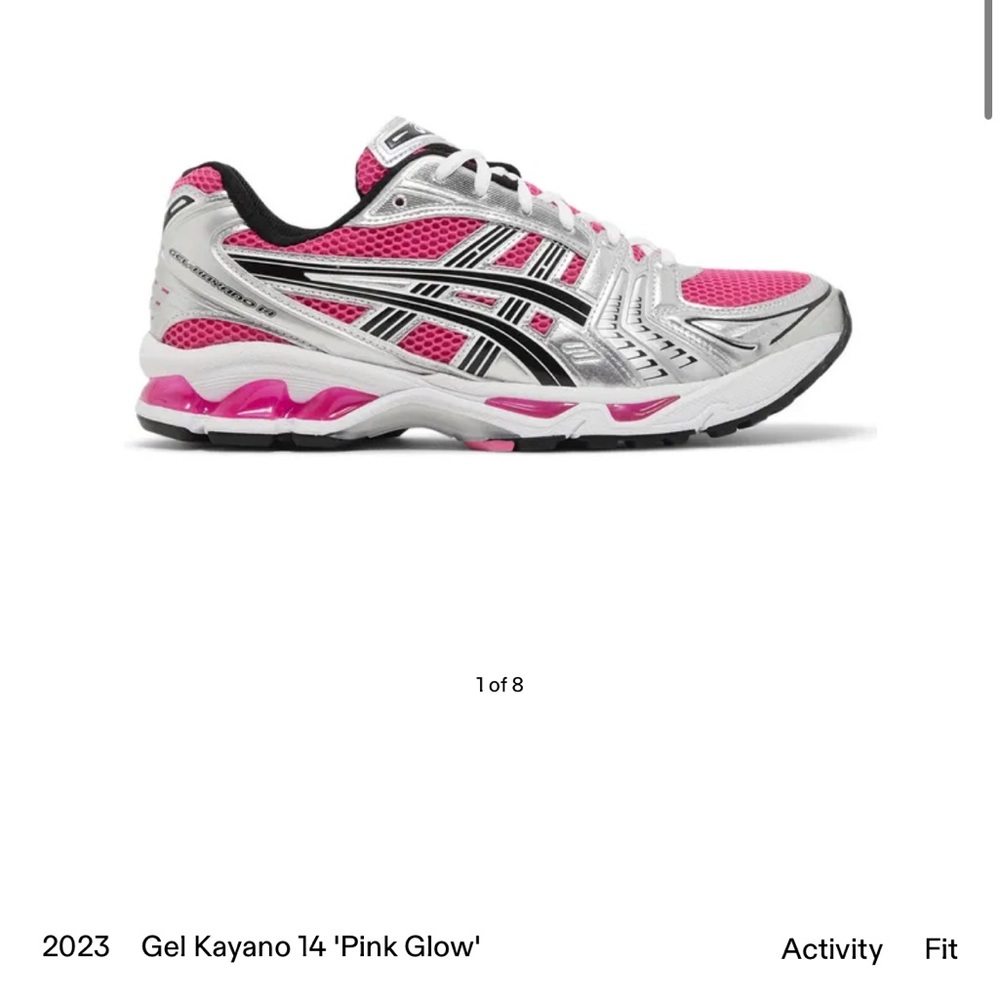 ASICS Gel Kayano 14 Women's Running Shoes - Pink and Silver